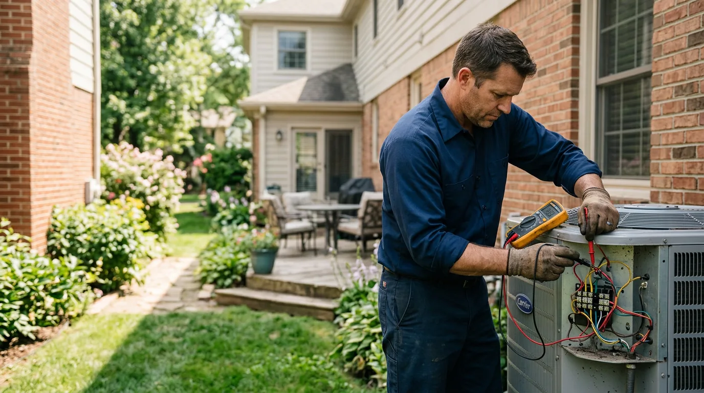 HVAC technician working near Wilton, CT